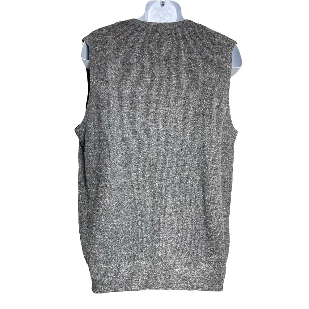 Joseph A. Bank Wool & Silk Sweater Vest Size XL 22” across chest Gray